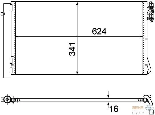 KLİMA RADYATÖRÜ E-81/87/88/90/91/92/93(AC414000P)