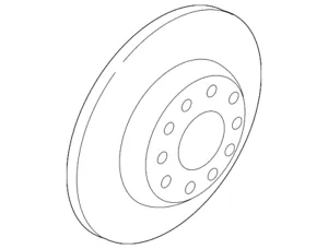 VW DİSK PASSAT B8 - GOLF 7-Q3 TİGUAN- ARKA 2015>