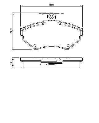FREN BALATASI ÖN WVA21945 VOLKSWAGEN PASSAT 1.8 1.9TDI AUDI A4